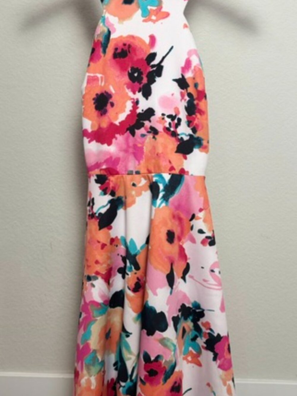 RED by Saks Fifth Avenue Floral Halter Mini Dress